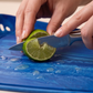 Prep + Pour Silicone Cutting Board Ice Blue